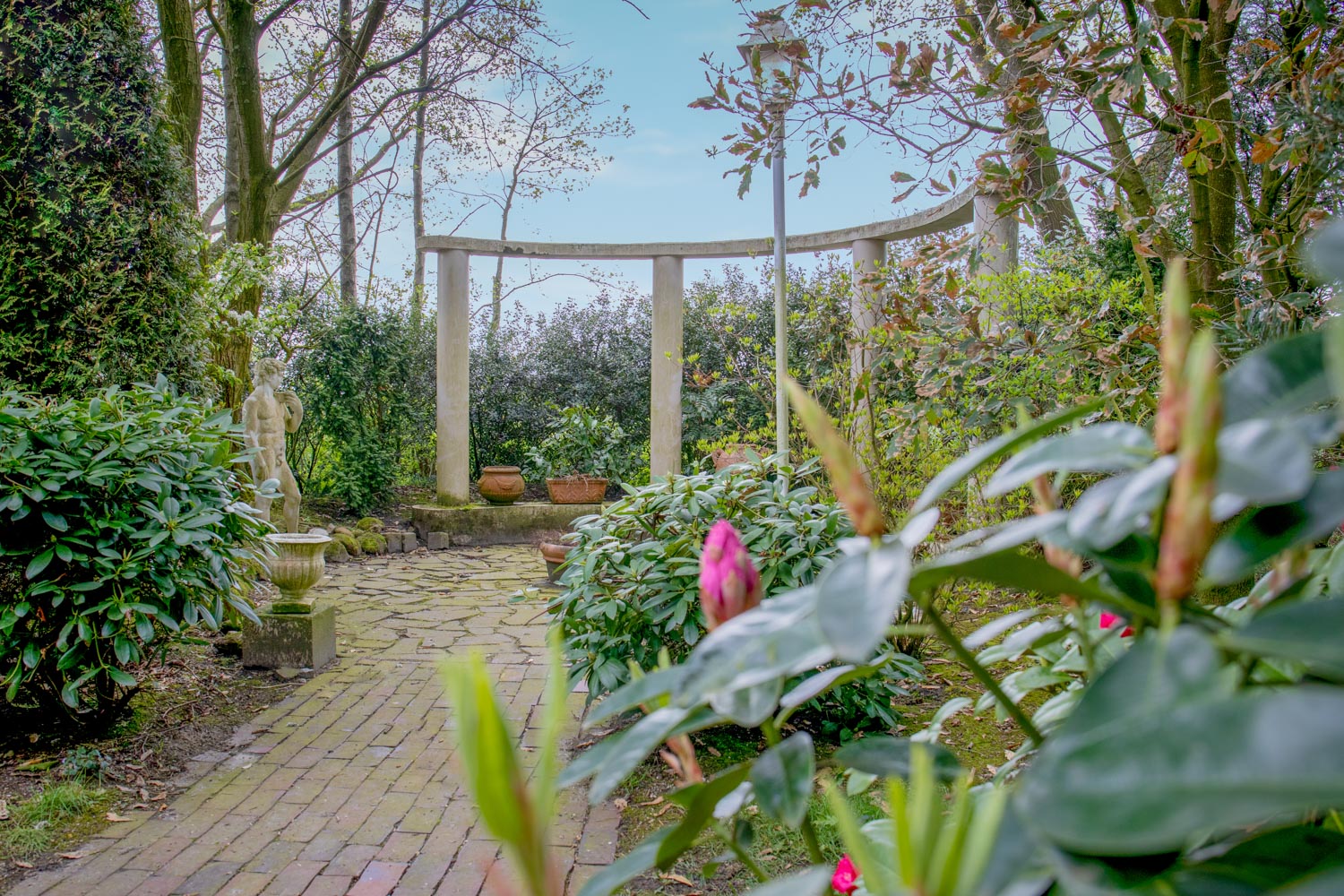 Pergola im Themengarten am Hof Moorblick